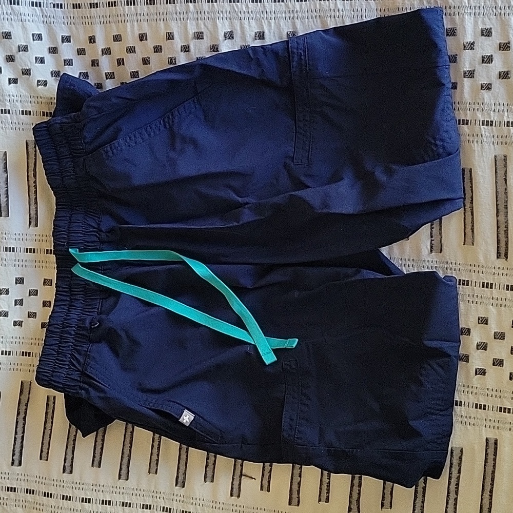 Navy Blue Figs Scrub Pants